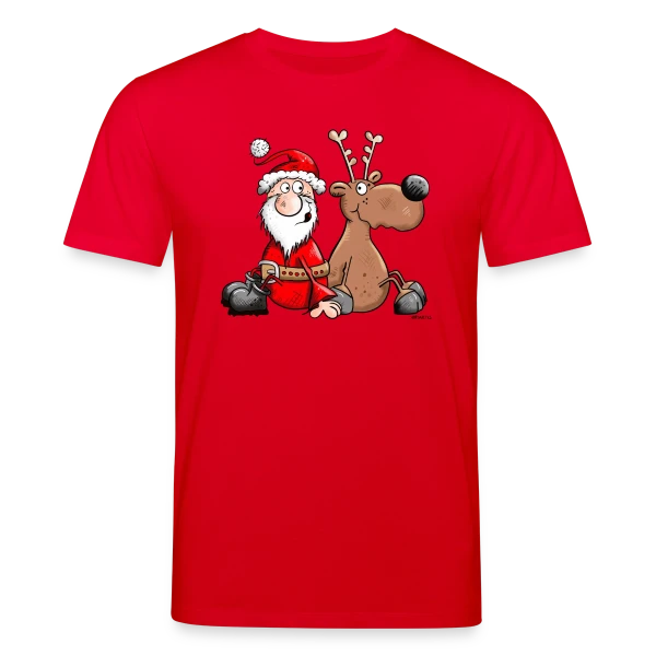 Maquette de T-shirt bio CREATOR Stanley/Stella Unisexe « Le Dream Team de Noël - Esprit Festif » à personnaliser