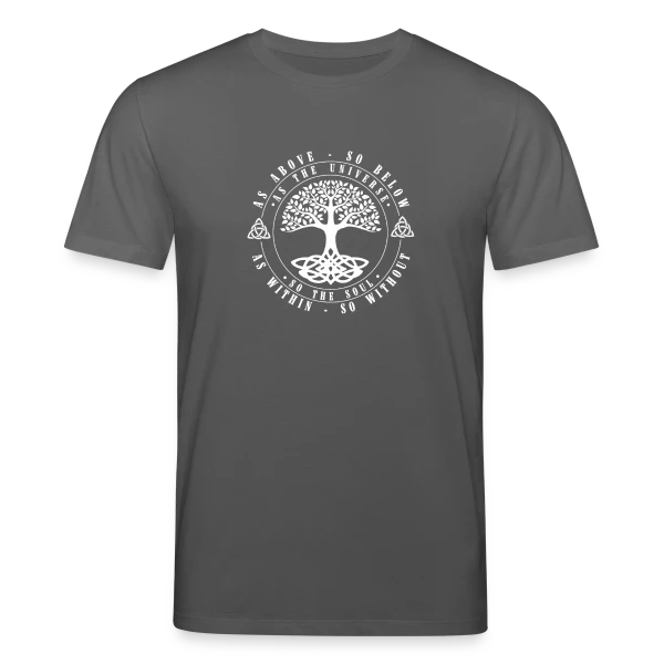 Maquette de T-shirt bio CREATOR Stanley/Stella Unisexe « Arbre de Vie Celtique : Vie et Mort » à personnaliser
