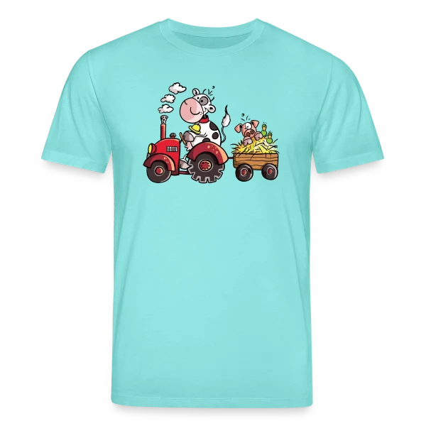 Maquette de La Vache au Volant, le Cochon à Bord - T-shirt Agricole Fun à personnaliser
