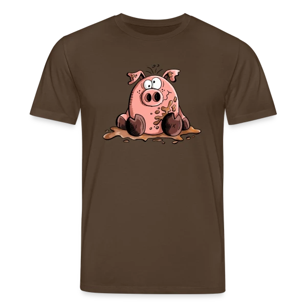 Maquette de Cochon dans la boue - Animal de la ferme à personnaliser