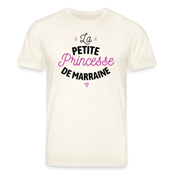 Maquette de T-shirt bio CREATOR Stanley/Stella Unisexe « Ma Filleule, Ma Princesse » à personnaliser