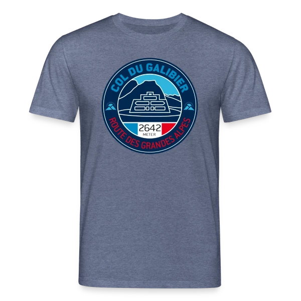 Maquette de T-shirt bio CREATOR Stanley/Stella Unisexe « Col du Galibier - Le Sommet Mythique » à personnaliser