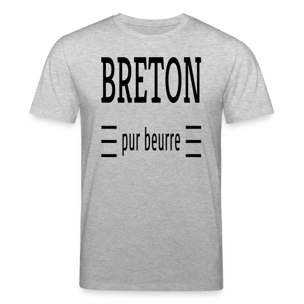 Maquette de T-shirt bio CREATOR Stanley/Stella Unisexe « Breton Pur Beurre » à personnaliser