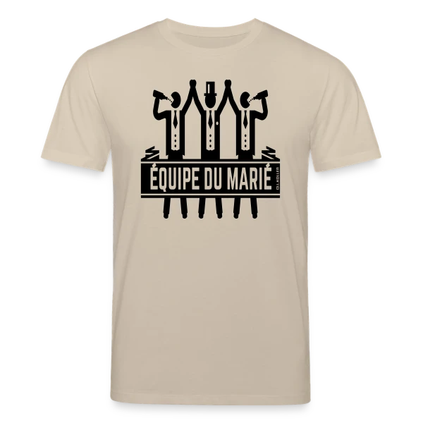 Maquette de T-shirt bio CREATOR Stanley/Stella Unisexe « EVG Équipe du Marié : La Fête Inoubliable » à personnaliser
