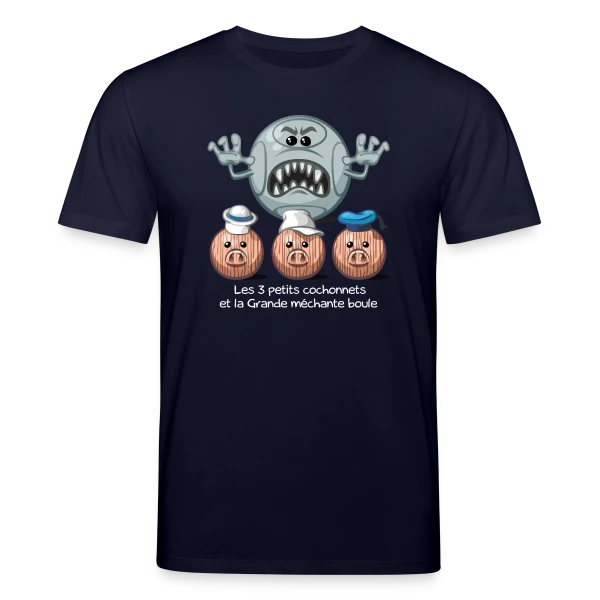 Maquette de T-shirt bio CREATOR Stanley/Stella Unisexe « Les 3 petits cochons » à personnaliser