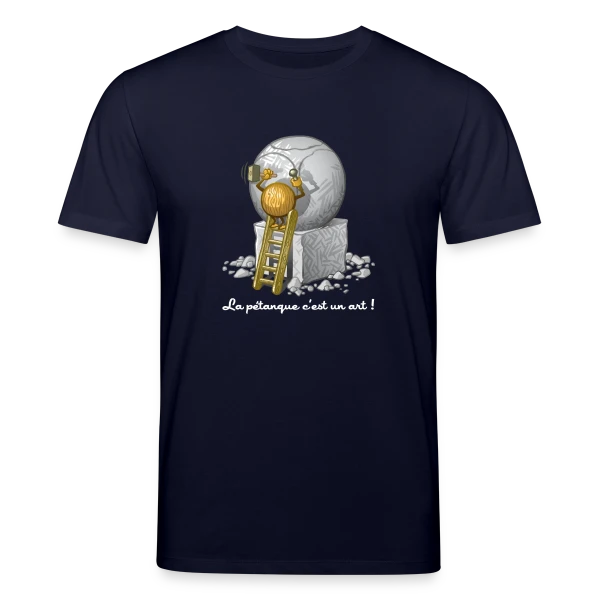 Maquette de T-shirt bio CREATOR Stanley/Stella Unisexe « L'Art de la Pétanque : Quand le Sport Rencontre le Style » à personnaliser