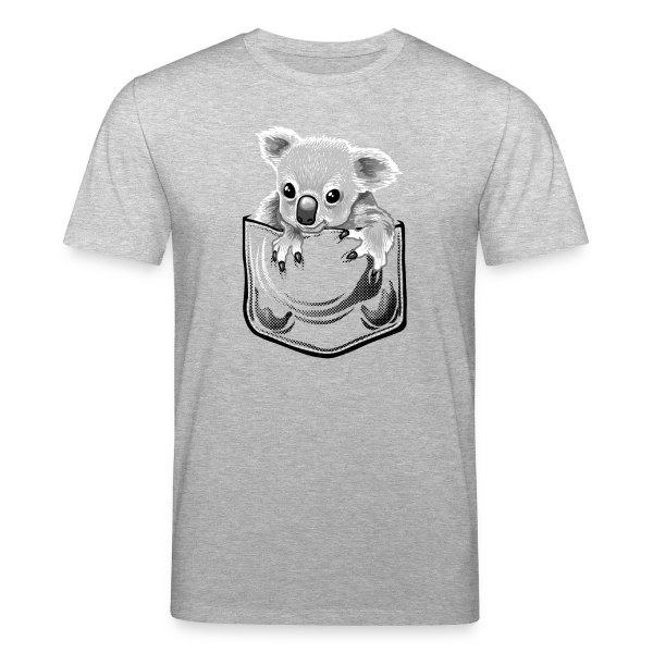 Maquette de T-shirt bio CREATOR Stanley/Stella Unisexe « Koala Stylé à la Pochette » à personnaliser