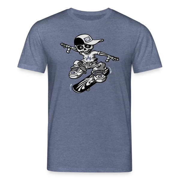 Maquette de T-shirt bio CREATOR Stanley/Stella Unisexe « Squelette Skateur : Le Rider de l'Au-delà » à personnaliser