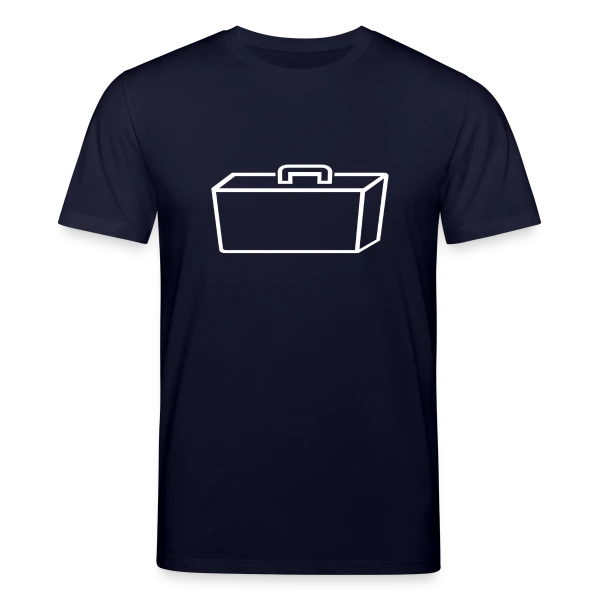 Maquette de T-shirt bio CREATOR Stanley/Stella Unisexe « Valise Blanche Épurée » à personnaliser