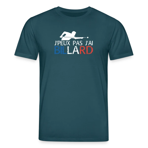 Maquette de J'peux Pas, J'ai Billard ! T-shirt Humour Passion à personnaliser