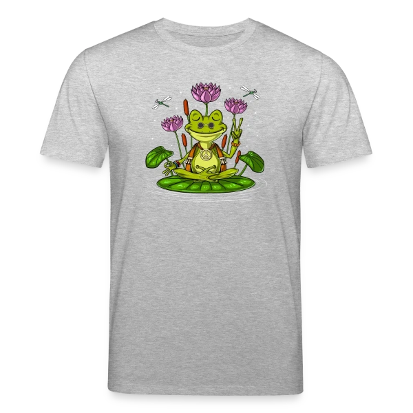 Maquette de T-shirt bio CREATOR Stanley/Stella Unisexe « Grenouille Zen Hippie » à personnaliser