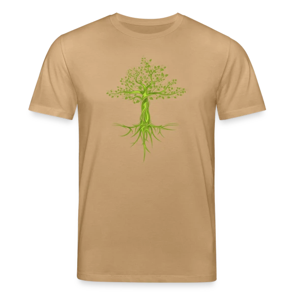 Maquette de T-shirt bio CREATOR Stanley/Stella Unisexe « Arbre de Vie Stylisé » à personnaliser