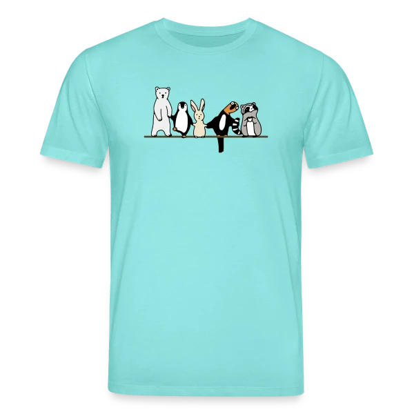 Maquette de T-shirt bio CREATOR Stanley/Stella Unisexe « Animaux Mignons Amis » à personnaliser
