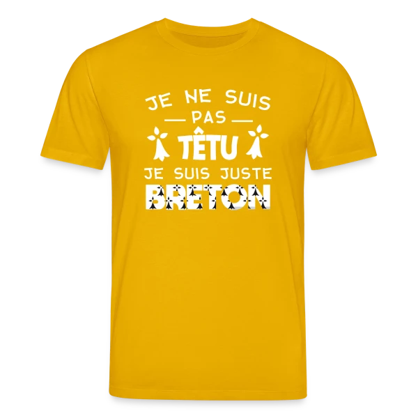 Maquette de T-shirt bio CREATOR Stanley/Stella Unisexe « Motif Hermines Bretonnes » à personnaliser