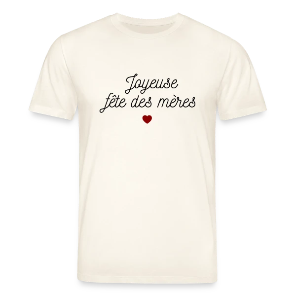 Maquette de T-shirt bio CREATOR Stanley/Stella Unisexe « Maman Chérie : Joyeuse Fête des Mères » à personnaliser