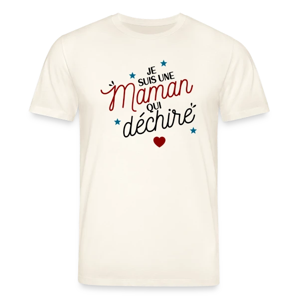 Maquette de T-shirt bio CREATOR Stanley/Stella Unisexe « Maman qui déchire » à personnaliser