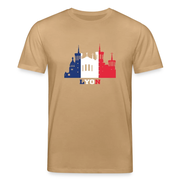 Maquette de Lyon Monuments Drapeau à personnaliser