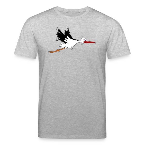 Maquette de T-shirt bio CREATOR Stanley/Stella Unisexe « Cigogne d'Alsace Animal Emblématique » à personnaliser