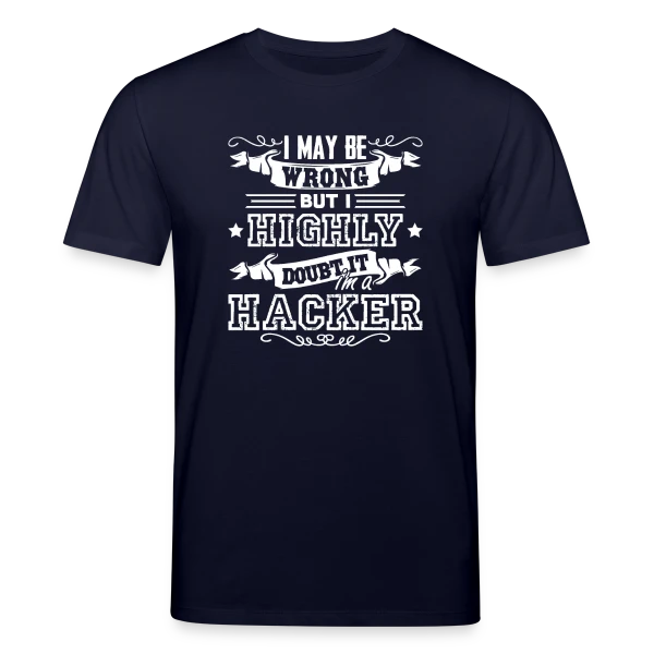 Maquette de T-shirt bio CREATOR Stanley/Stella Unisexe « Je Suis un Hacker » à personnaliser