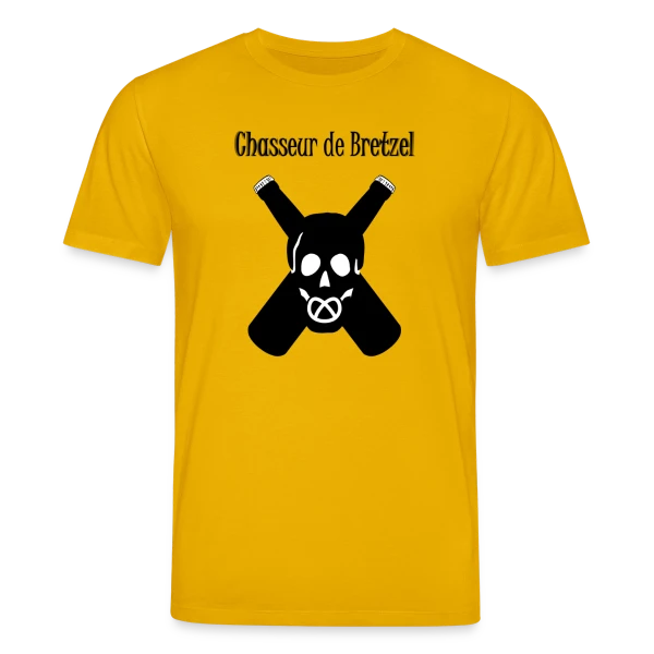 Maquette de T-shirt bio CREATOR Stanley/Stella Unisexe « Chasseur de Bretzel Alsacien » à personnaliser