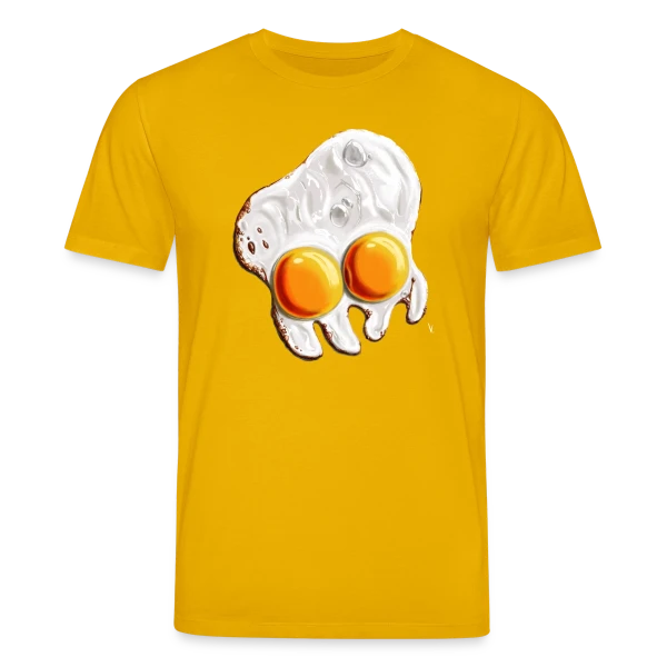 Maquette de T-shirt bio CREATOR Stanley/Stella Unisexe « Poulpoplat : L'Œuf Poulpe Insolite » à personnaliser