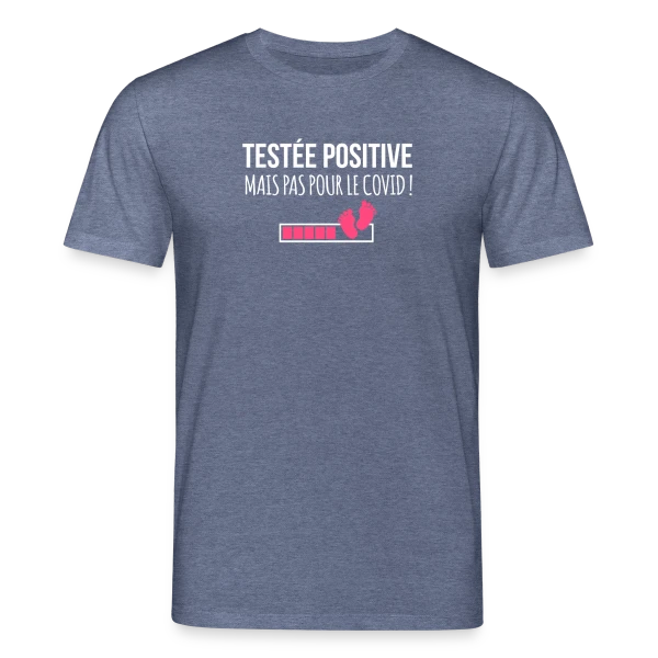 Maquette de Testée Positive (Grossesse) - Humour Annonce Bébé à personnaliser