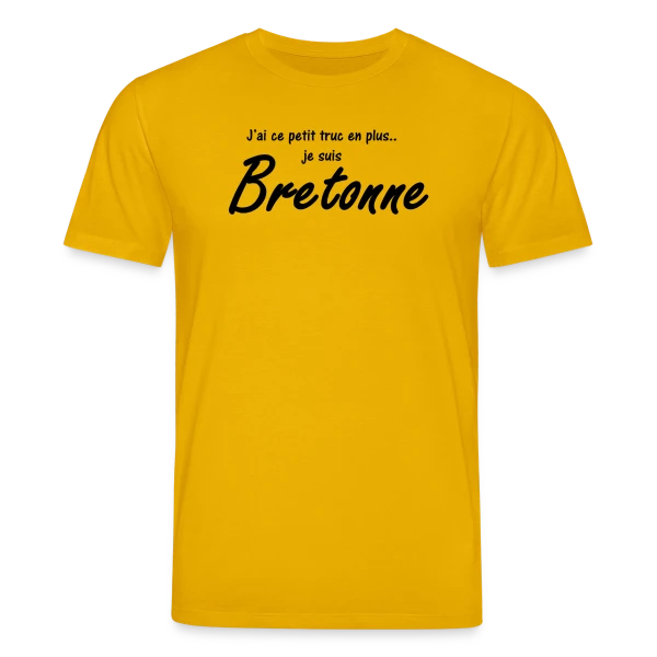 Maquette de T-shirt bio CREATOR Stanley/Stella Unisexe « Je suis Bretonne » à personnaliser