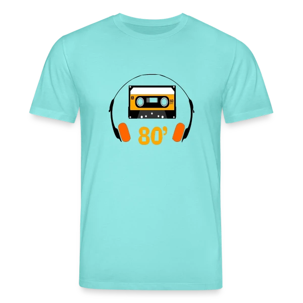 Maquette de T-shirt bio CREATOR Stanley/Stella Unisexe « Cassette Années 80 » à personnaliser