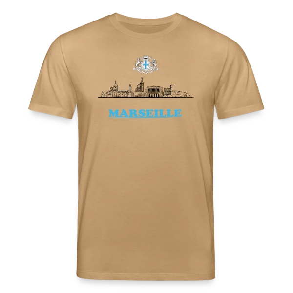 Maquette de Blason et Skyline Marseille à personnaliser