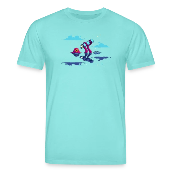 Maquette de T-shirt bio CREATOR Stanley/Stella Unisexe « Octocurious : Poulpe Curieux Nocturne » à personnaliser