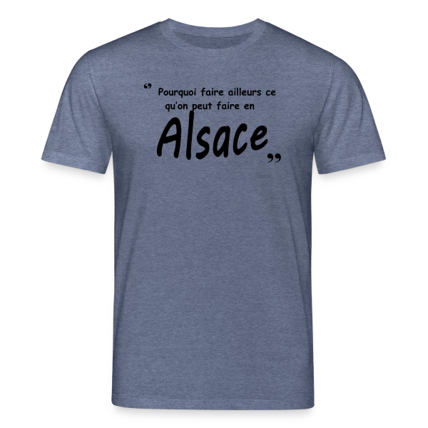 Maquette de T-shirt bio CREATOR Stanley/Stella Unisexe « Design Alsace pour Alsaciens » à personnaliser