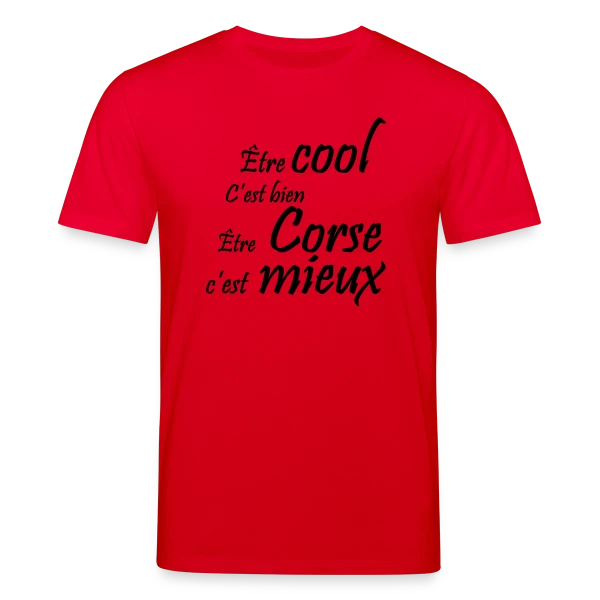 Maquette de T-shirt bio CREATOR Stanley/Stella Unisexe « Humour 'Être Corse' » à personnaliser