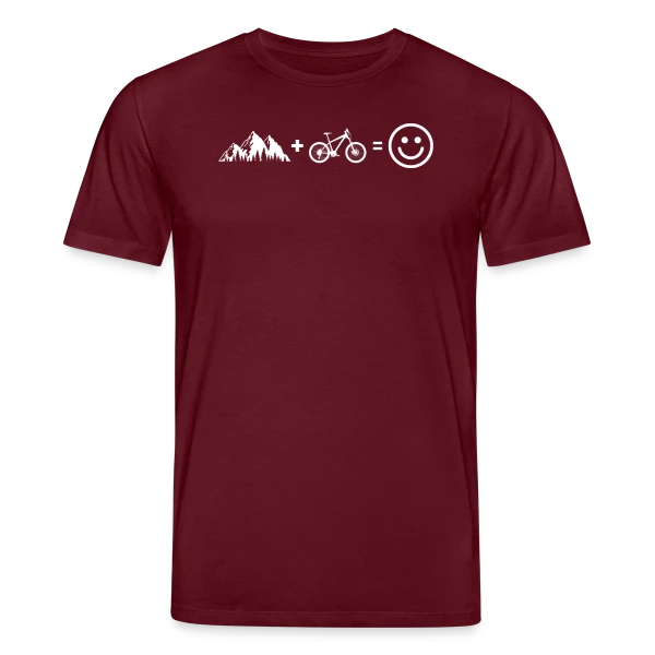 Maquette de T-shirt bio CREATOR Stanley/Stella Unisexe « VTT Bonheur Montagne » à personnaliser