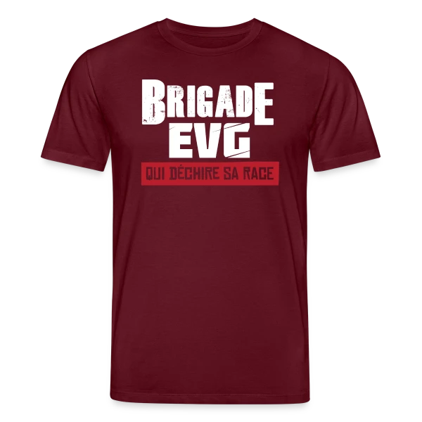 Maquette de T-shirt bio CREATOR Stanley/Stella Unisexe « Brigade EVG Qui Déchire » à personnaliser