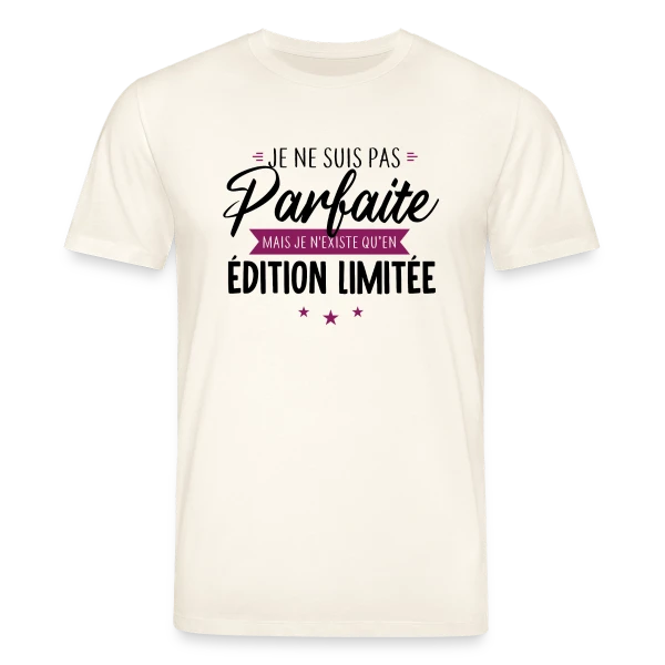 Maquette de T-shirt bio CREATOR Stanley/Stella Unisexe « Femme "Je Suis Une Édition Limitée" » à personnaliser