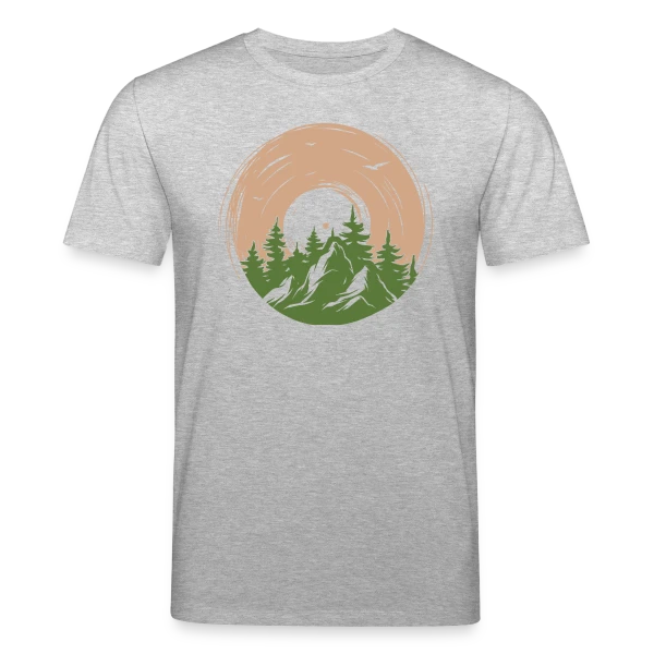 Maquette de T-shirt bio CREATOR Stanley/Stella Unisexe « Vinyle Nature Aventure Montagne » à personnaliser