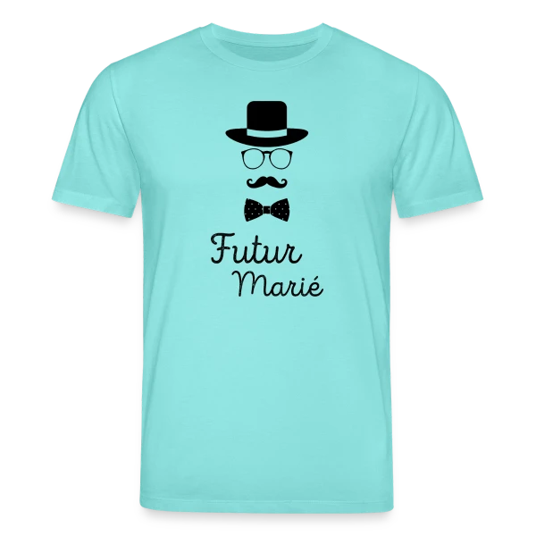 Maquette de T-shirt bio CREATOR Stanley/Stella Unisexe « Futur Marié Dandy Chic » à personnaliser