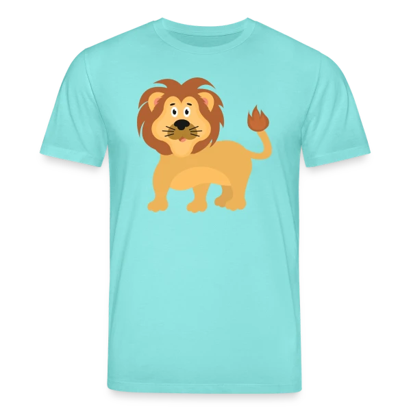 Maquette de T-shirt bio CREATOR Stanley/Stella Unisexe « Petit Lion Mignon » à personnaliser