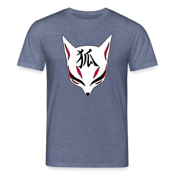 Maquette de T-shirt bio CREATOR Stanley/Stella Unisexe « Renard Kitsune Manga & Kanji » à personnaliser