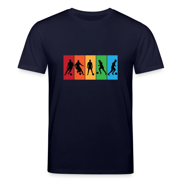 Maquette de T-shirt bio CREATOR Stanley/Stella Unisexe « Passion Football : Joueurs et Compétitions » à personnaliser