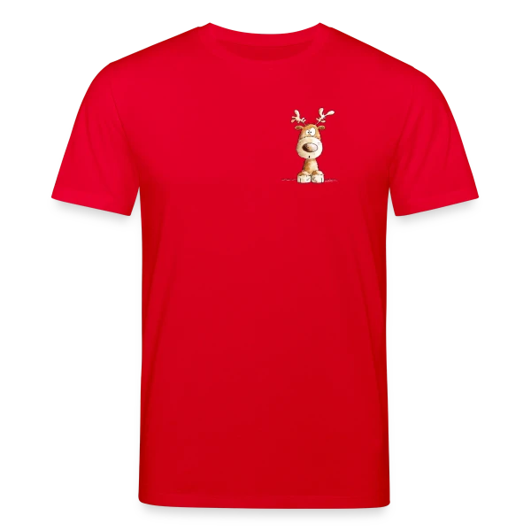 Maquette de T-shirt bio CREATOR Stanley/Stella Unisexe « Petit renne de Noël "Ho Ho Ho" - Modartis » à personnaliser