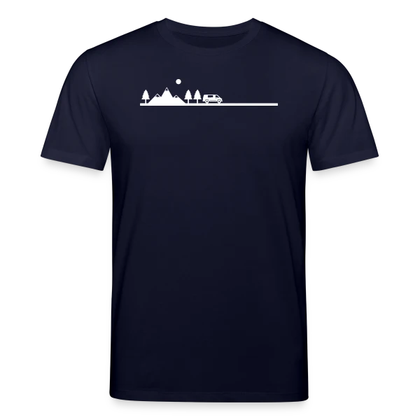 Maquette de T-shirt bio CREATOR Stanley/Stella Unisexe « Aventure Van Life Paysage » à personnaliser