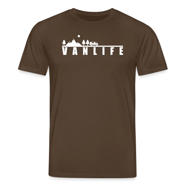 Maquette de T-shirt bio CREATOR Stanley/Stella Unisexe « Van Life Évasion Montagne » à personnaliser