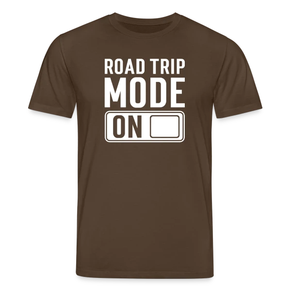 Maquette de T-shirt bio CREATOR Stanley/Stella Unisexe « Citation Roadtrip Aventure » à personnaliser