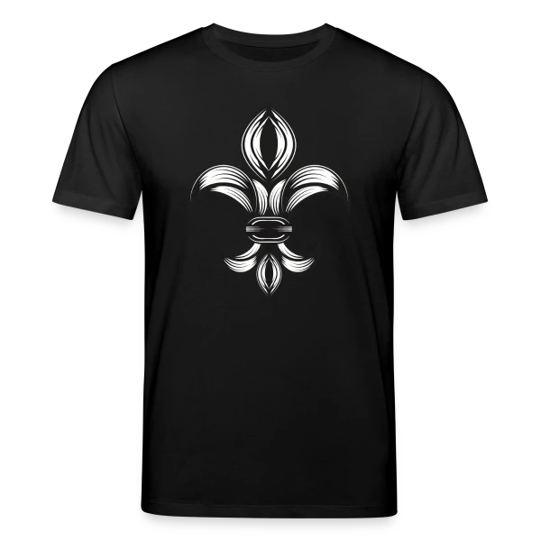 Maquette de T-shirt bio CREATOR Stanley/Stella Unisexe « Fleur de Lys Élégante - Symbole Royal » à personnaliser