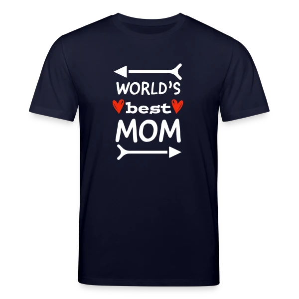 Maquette de T-shirt bio CREATOR Stanley/Stella Unisexe « Joyeuse Fête des Mères : Amour et Tendresse » à personnaliser