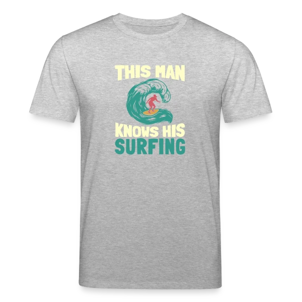 Maquette de T-shirt bio CREATOR Stanley/Stella Unisexe « Surfeur | Roi des Vagues » à personnaliser
