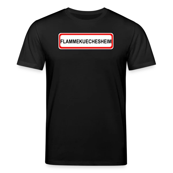 Maquette de T-shirt bio CREATOR Stanley/Stella Unisexe « Flammekuechesheim: Ville de la Tarte Flambée » à personnaliser