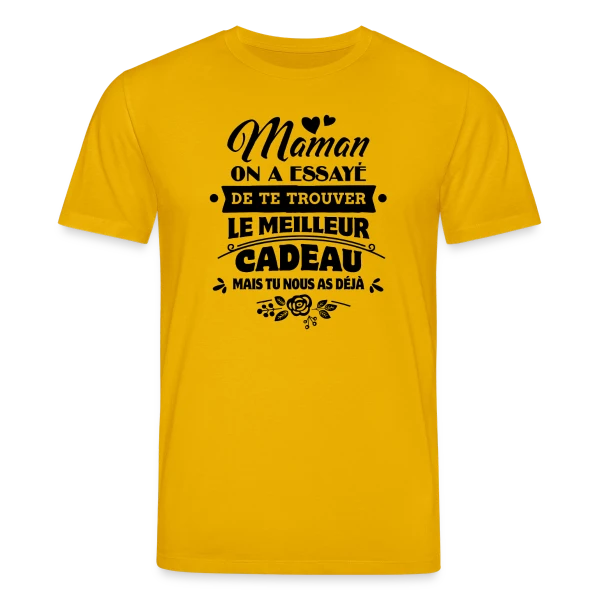 Maquette de T-shirt bio CREATOR Stanley/Stella Unisexe « Fête des Mères: Maman, Tu es Notre Plus Beau Cadeau » à personnaliser