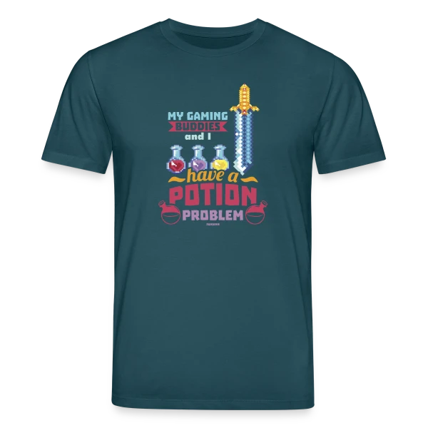 Maquette de T-shirt bio CREATOR Stanley/Stella Unisexe « Game Nerd - Console Gaming & Manette » à personnaliser